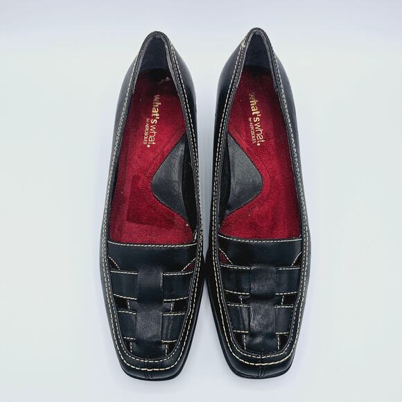 Aerosol Whats What Pump Leather Womens Size 5.5 1.5" Heel - Picture 2 of 10